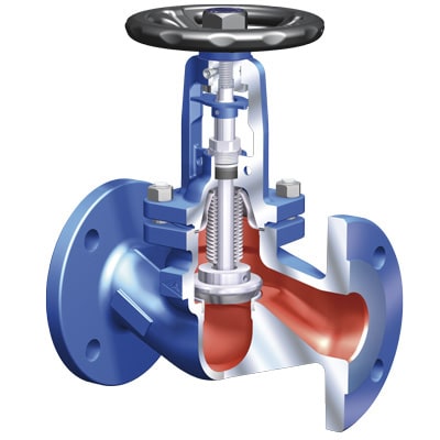 Distributor Ari Armaturen Globe Valve Bellow Seal ARI FABA DN 100 PN 40 Cast Steel surabaya
