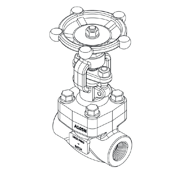 Distributor Meson Globe Valve Fig 456065 DN 10 - DN 50 PN 63 THREAD surabaya