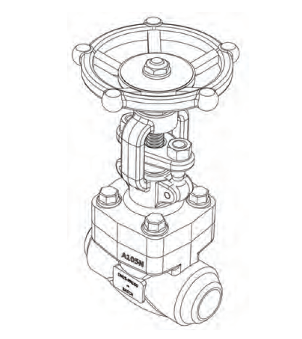 Distributor Meson Globe Valve Fig 456066 DN 15 – DN 50 PN 160 WELD surabaya